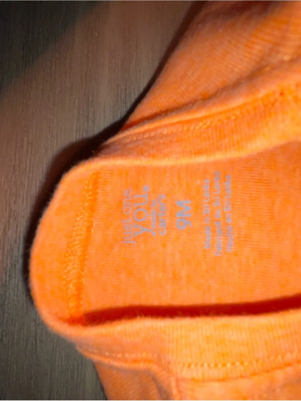 Carter's Orange Tank Top with Submarine Applique